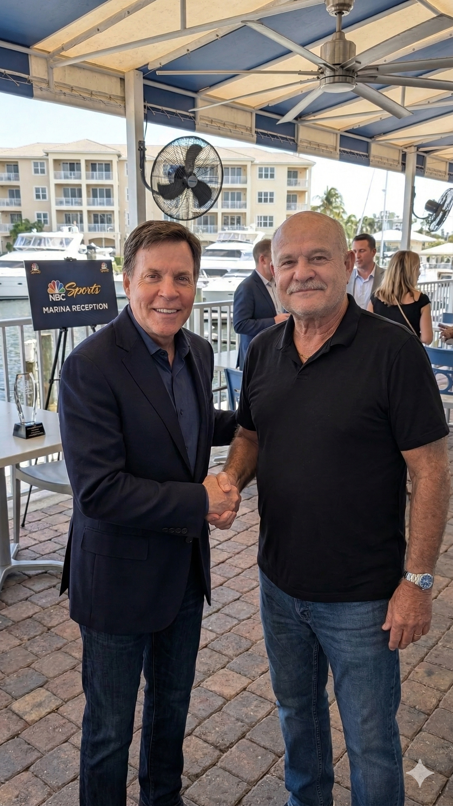 Michael Squillante with Bob Costas